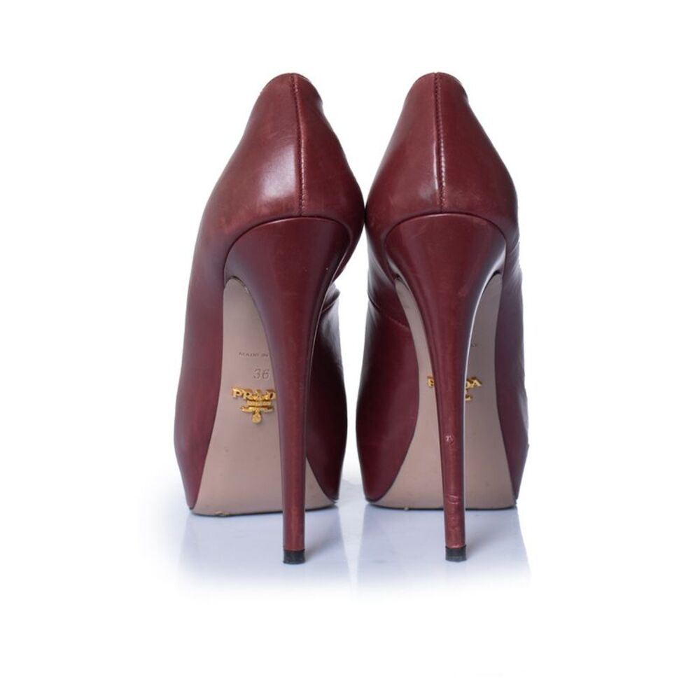Prada Red Platform Pumps - image 4